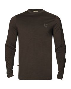 Härkila Base All Season L/S t-shirt Shadow Brown