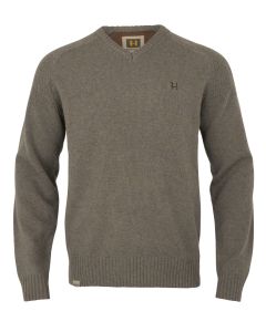 Härkila Vincent Merino V-Neck Pullover Dark Sand