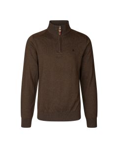 Seeland Pine Half Zip Dark Brown
