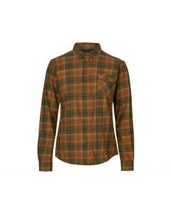 Seeland Skye Flannel Shirt Grizzly Brown/Terracotta Check