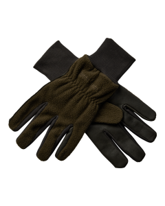 8761 Deerhunter Fleece Gloves with Leather