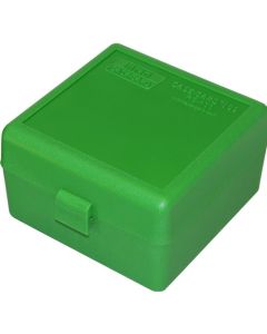24RS-100-10 Ammo box 100 round flip-top 223 204 ruger 6x47 green green