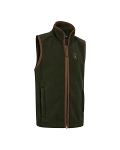 4639 Deerhunter Youth Cumbria Fleece Waistcoat - Forest Ember