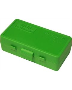24P50-32-10 Ammo box 50 round flip-top 25 acp 32 lc green